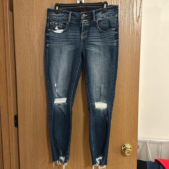Buckle Denim - Buckle black ankle skinny distressed jeans